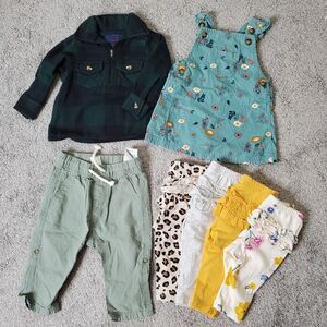 Baby Girl 3-6/6m Clothing 7 Piece Bundle Lil Hickory Jacket, Jumper, Pants